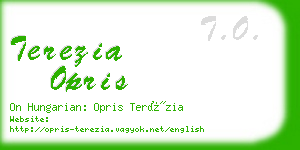 terezia opris business card